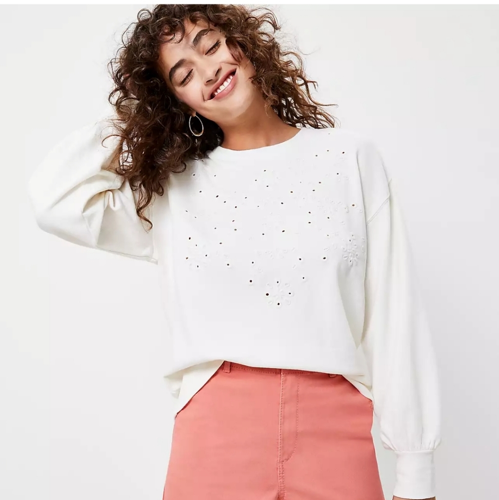 Loft Embroidered Sweatshirt